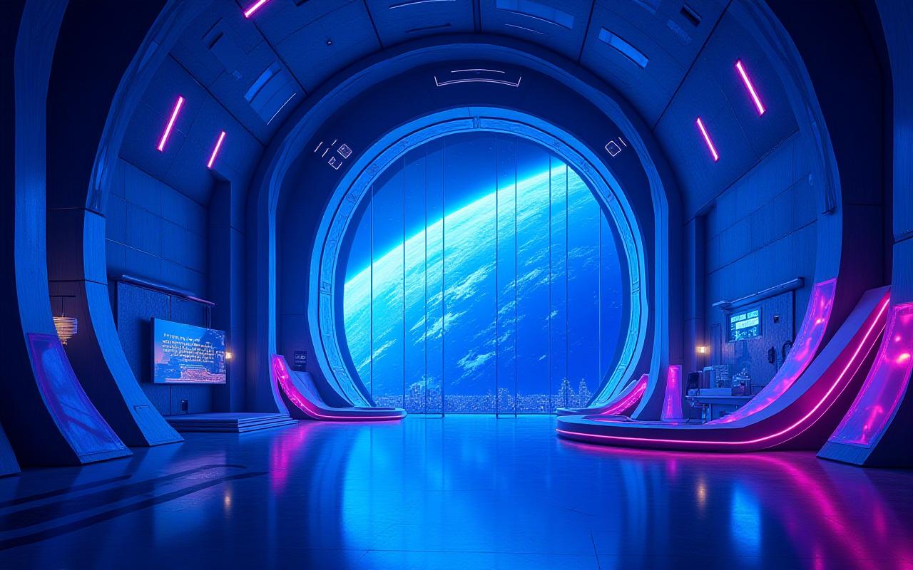 Panoramic view of the celestial observatory at Vector Voyage Hotels